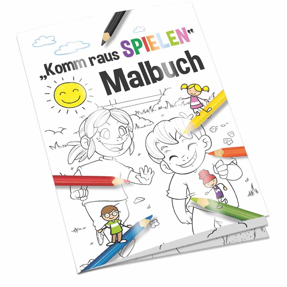Malbuch / Mal-Set A6 - Komm-raus-spielen - Malset neutral