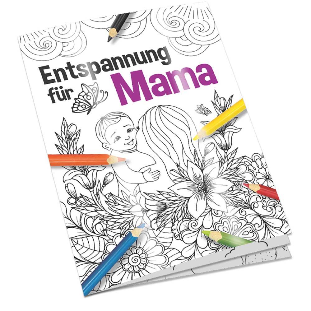 Malbuch / Mal-Set A6 - Entspannung für Mama - Malset neutral