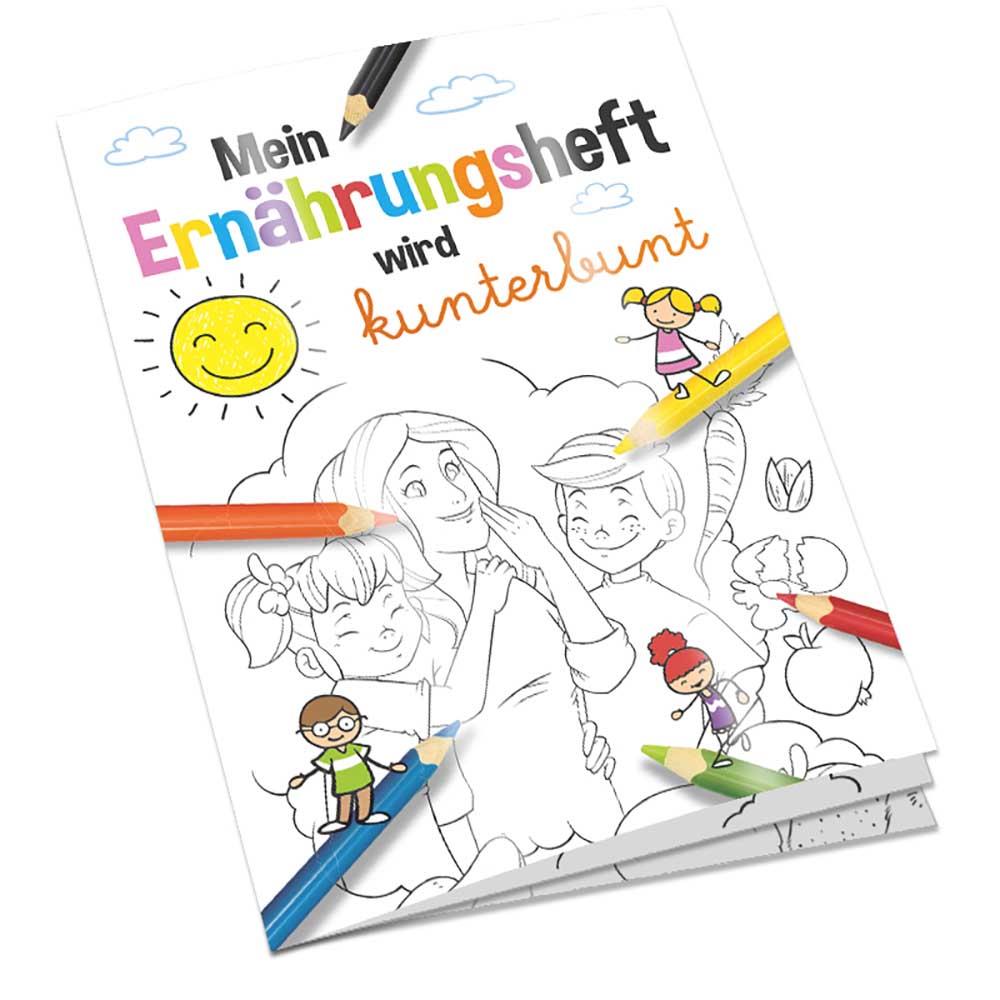 Malbuch / Mal-Set A6 - Ernährung - Malbuch neutral