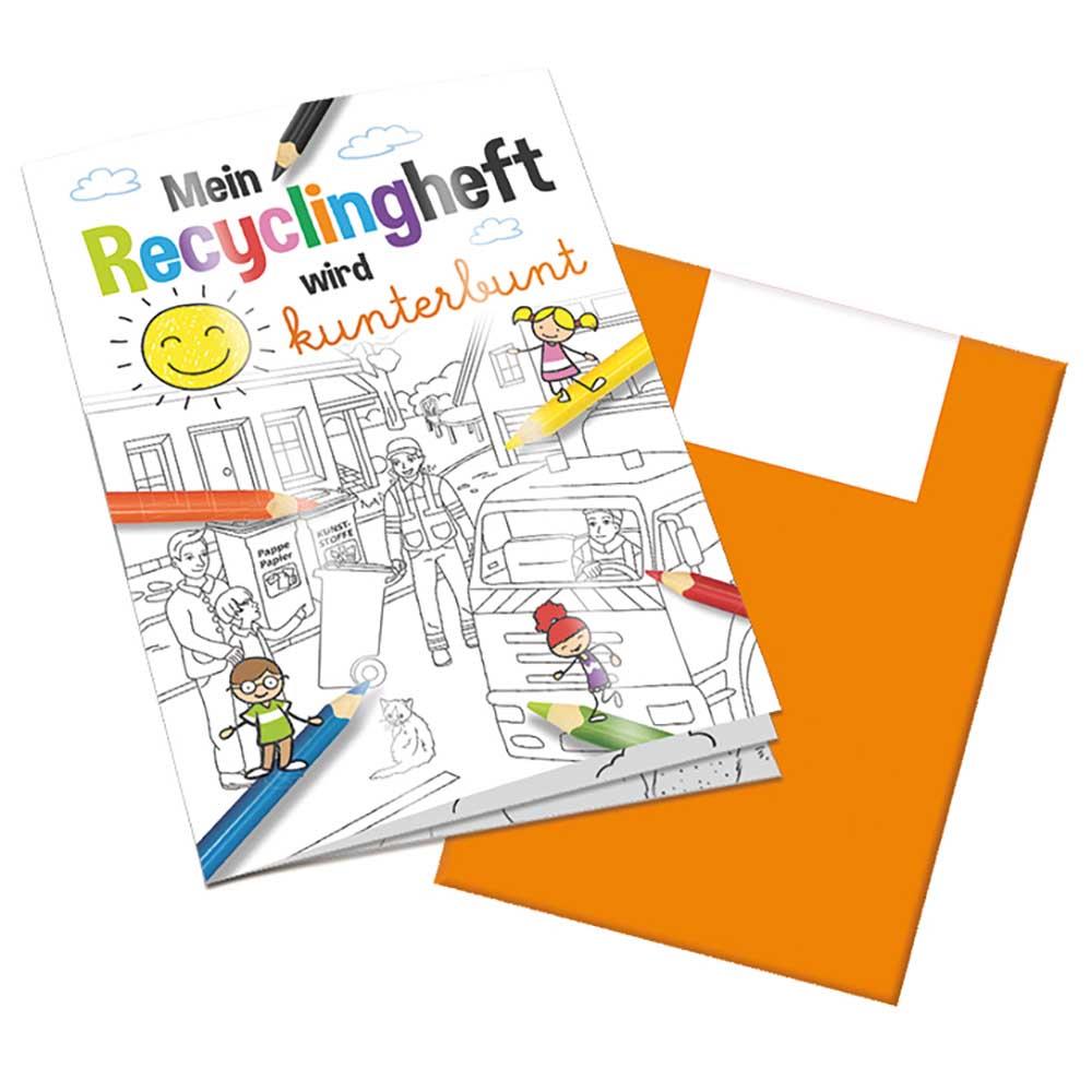 Malbuch / Mal-Set A6 - Recycling - Malbuch neutral