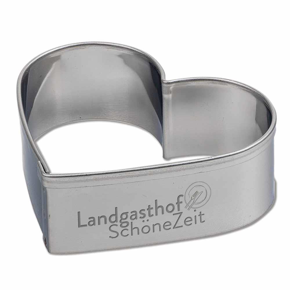 Backförmchen Single-Pack - Ostern - Herz 4/4-c, Lasergravur