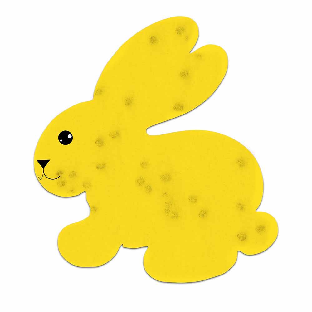 Samenpapier in Klappkärtchen - Ostern - Häschen