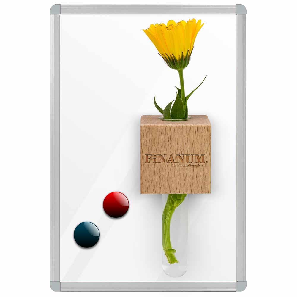 Mini-Vase Magnet - mit Digitaldruck und Lasergravur