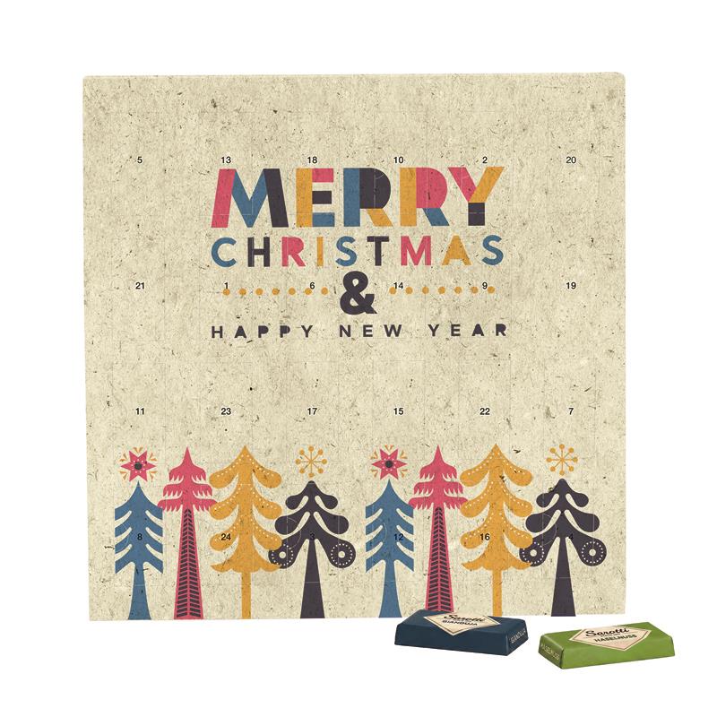 Täfelchen Adventskalender Graspapier