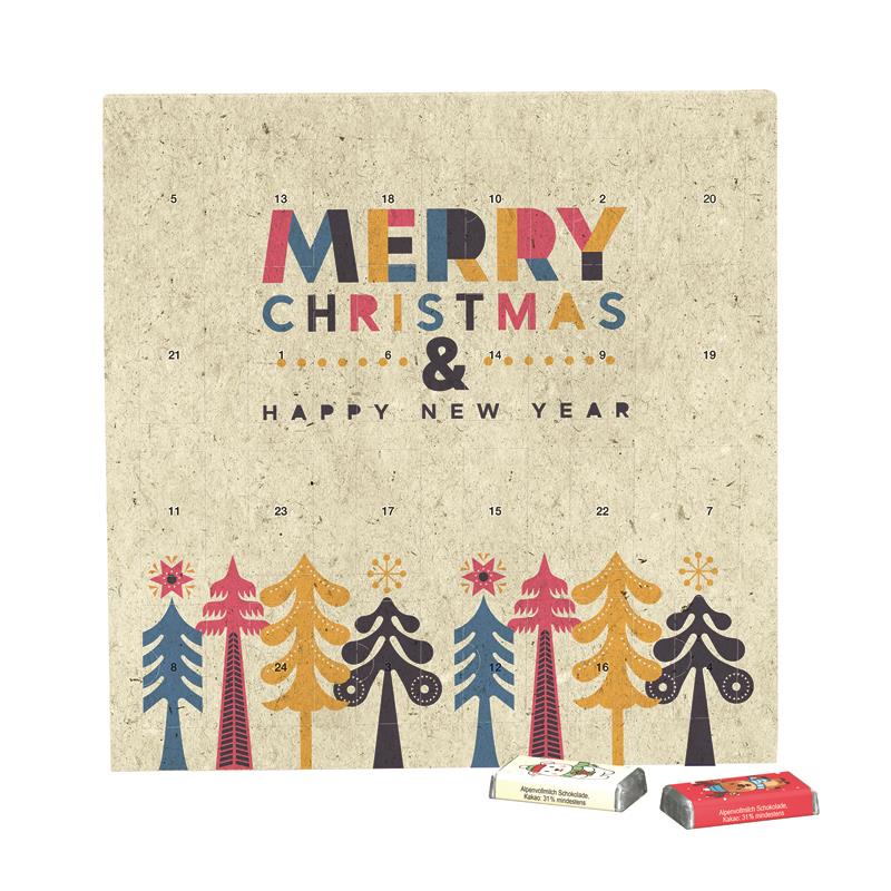 Täfelchen Adventskalender Graspapier