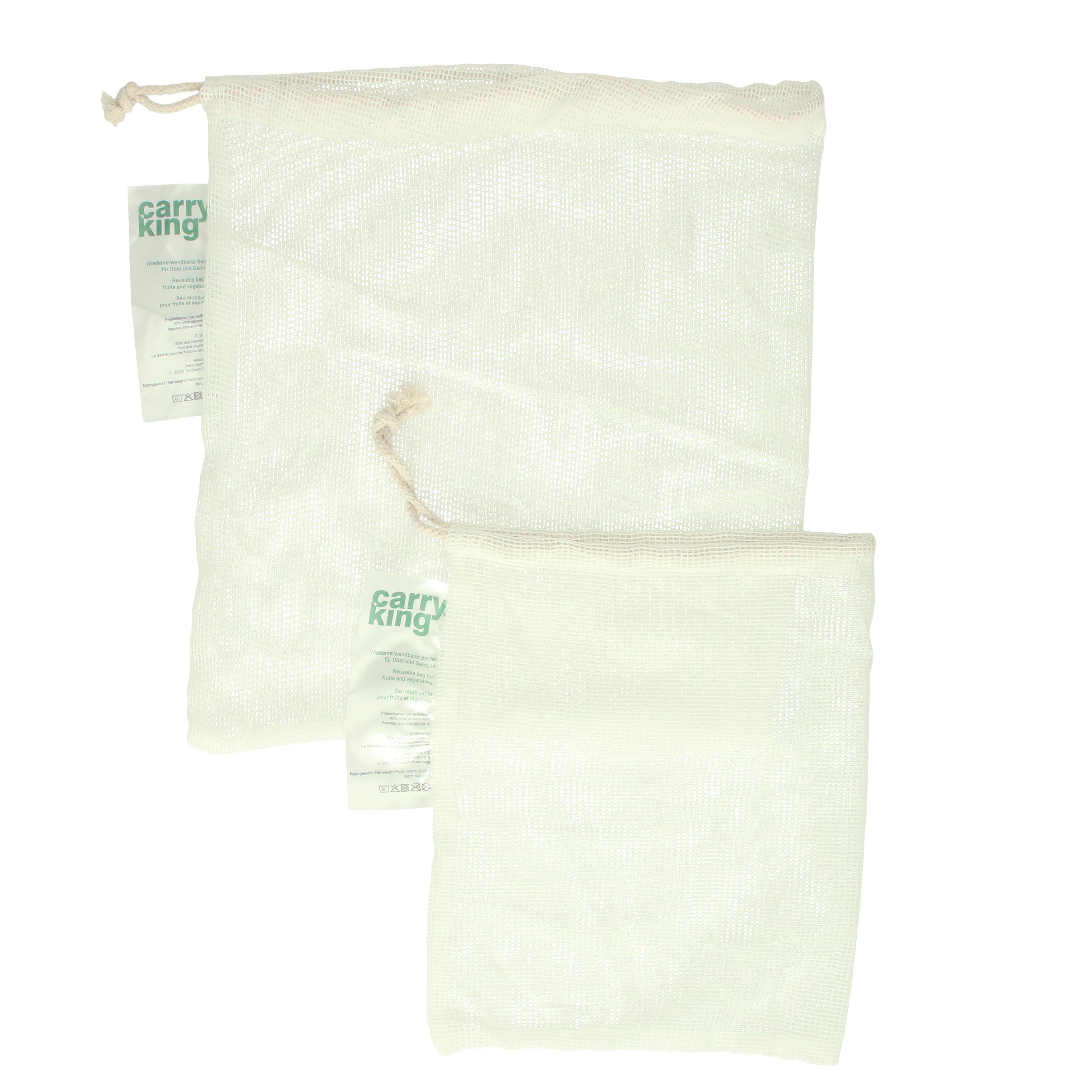 Obst- und Gemüsebeutel Cotton ´ECOCARE´, groß