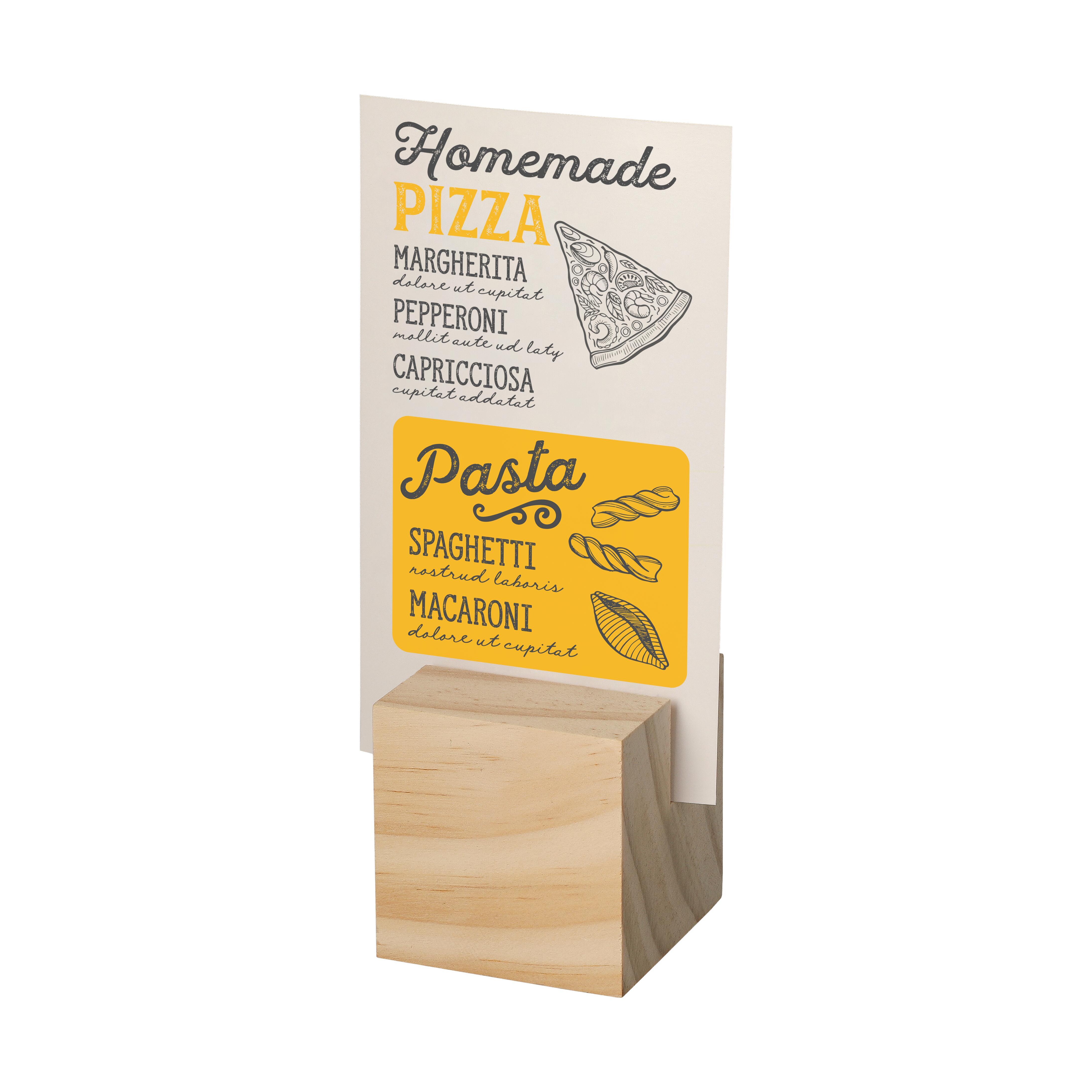 Holzmenükartenhalter ´Cube´
