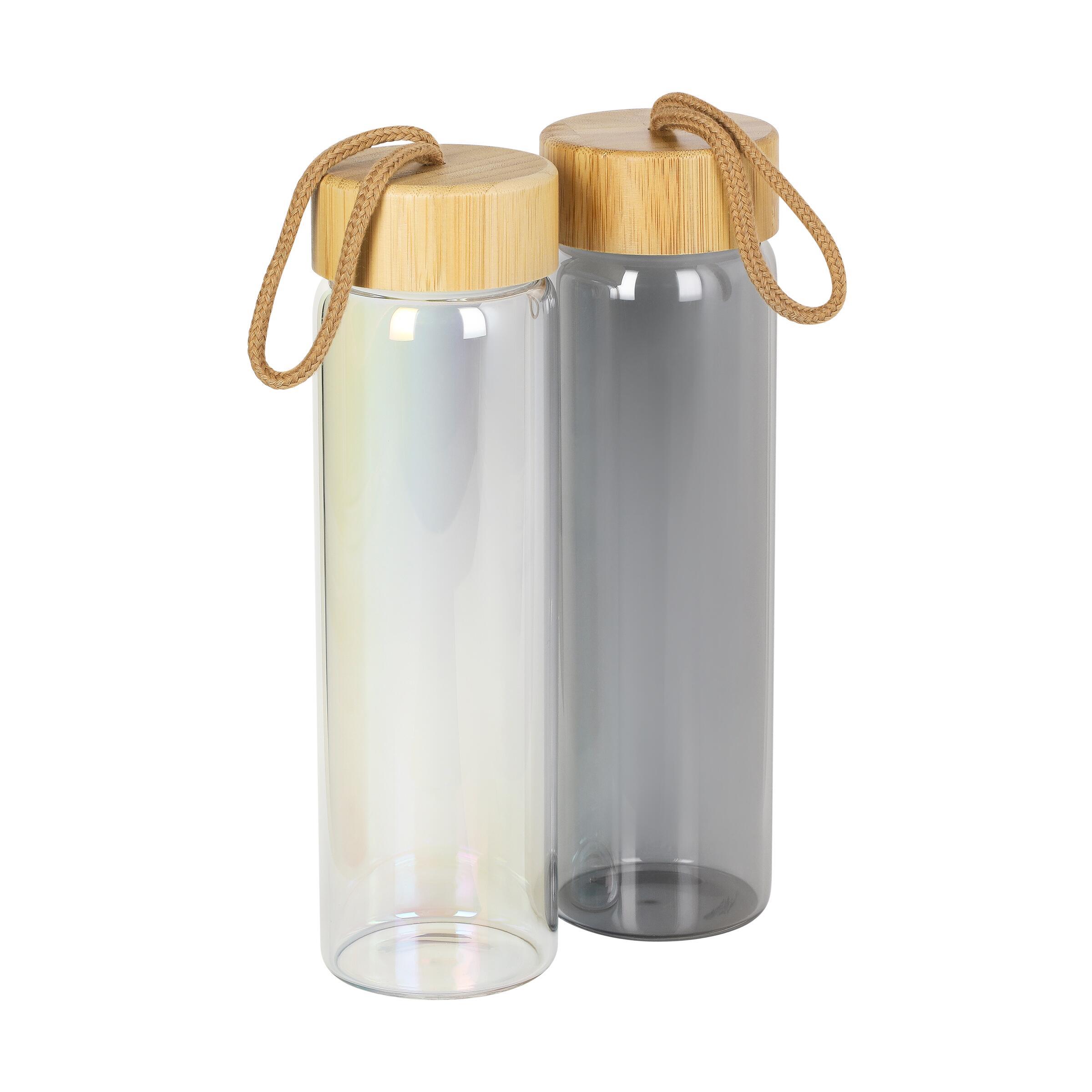 Glasflasche ´Bamboo´, 0,65 l, colour