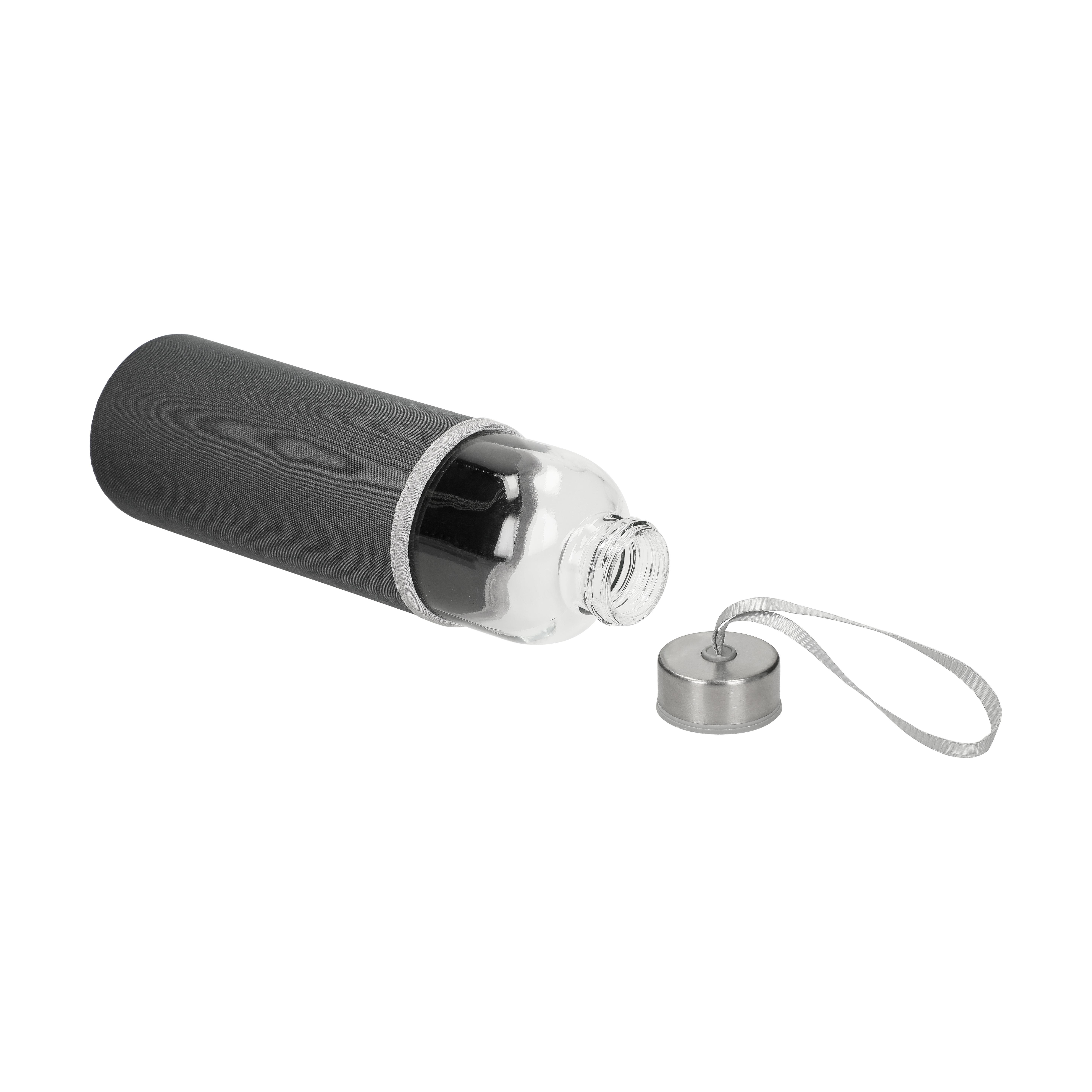Glasflasche mit Hülle ´Pure´, 0,7l