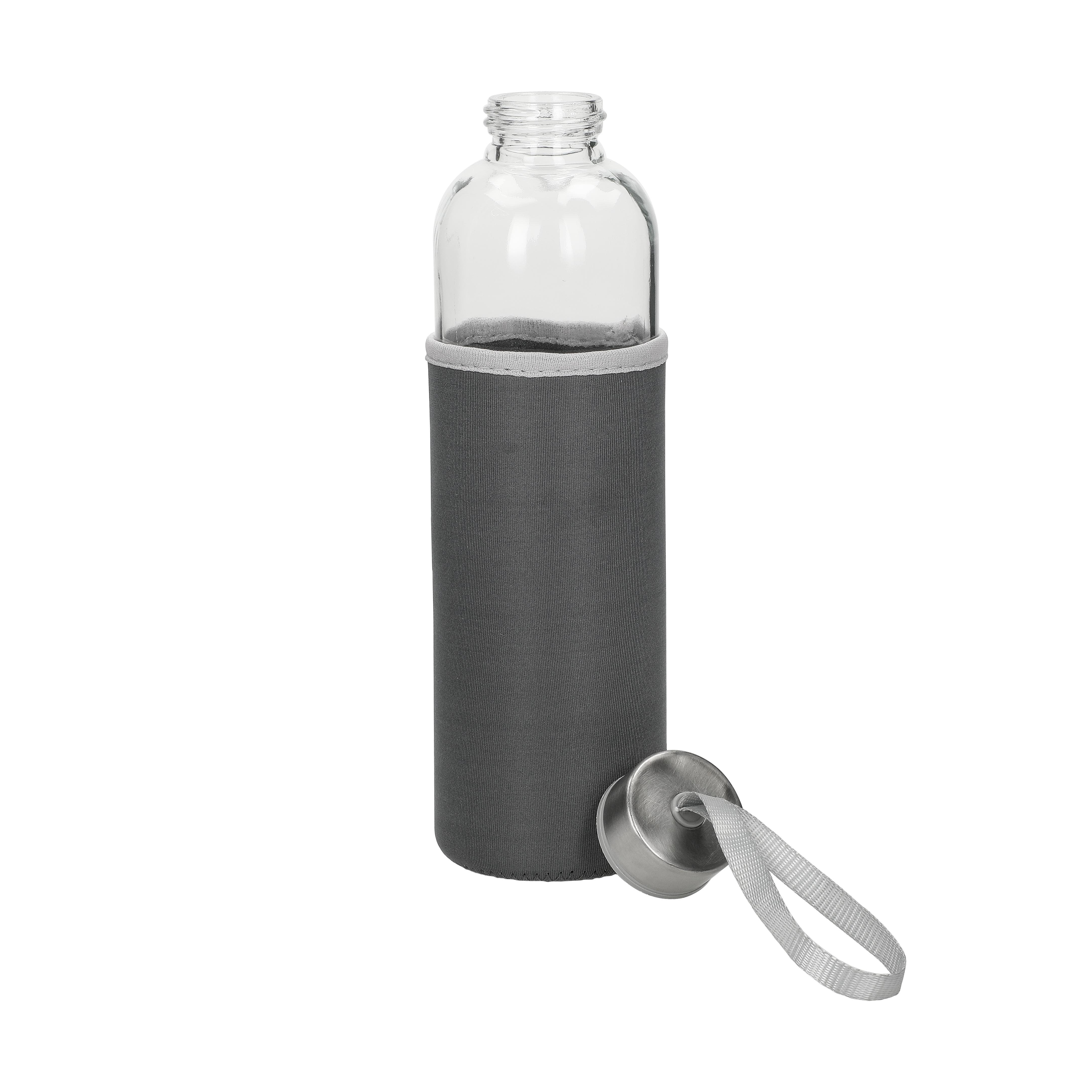 Glasflasche mit Hülle ´Pure´, 0,7l