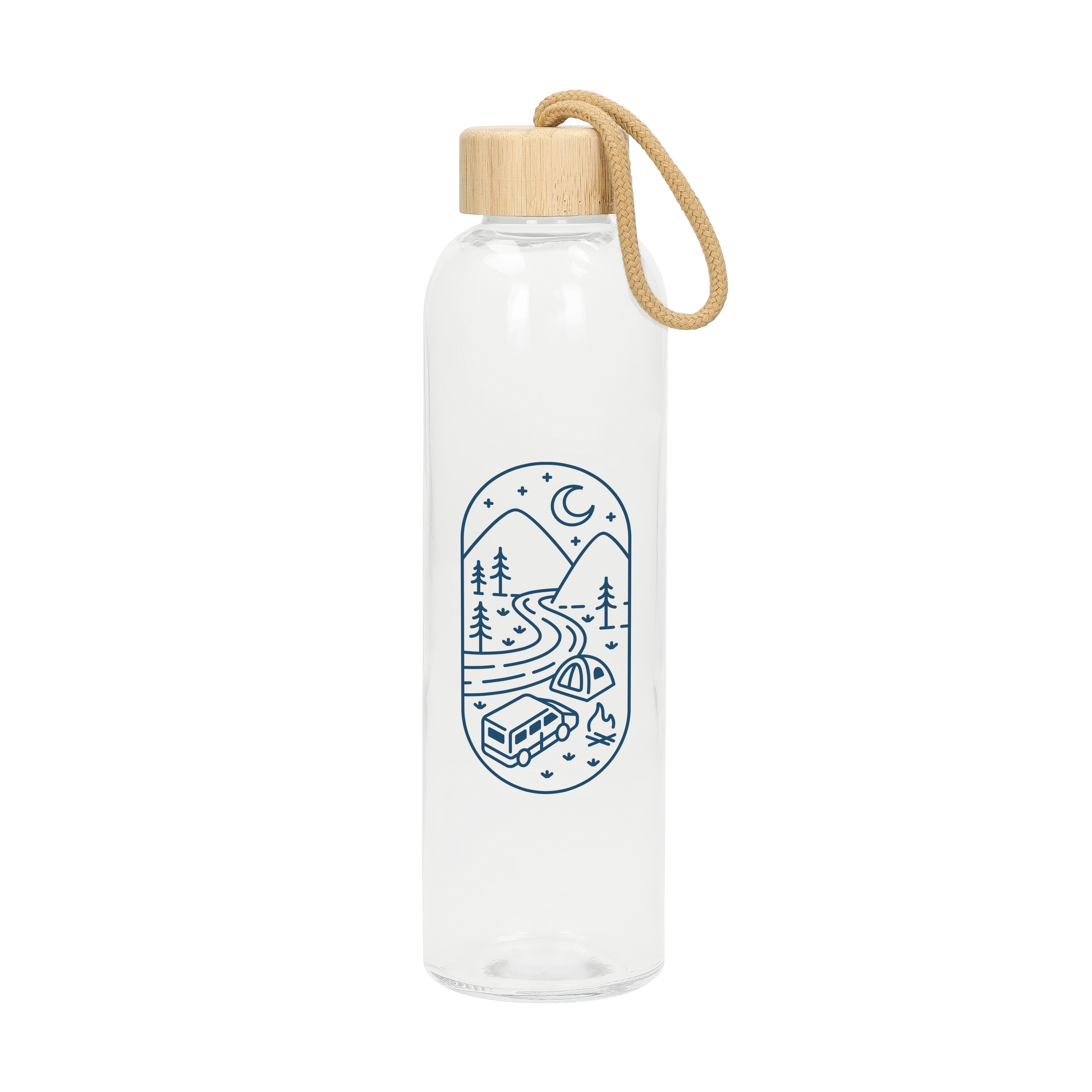 Glasflasche mit Hülle ´Natural´, 0,7l