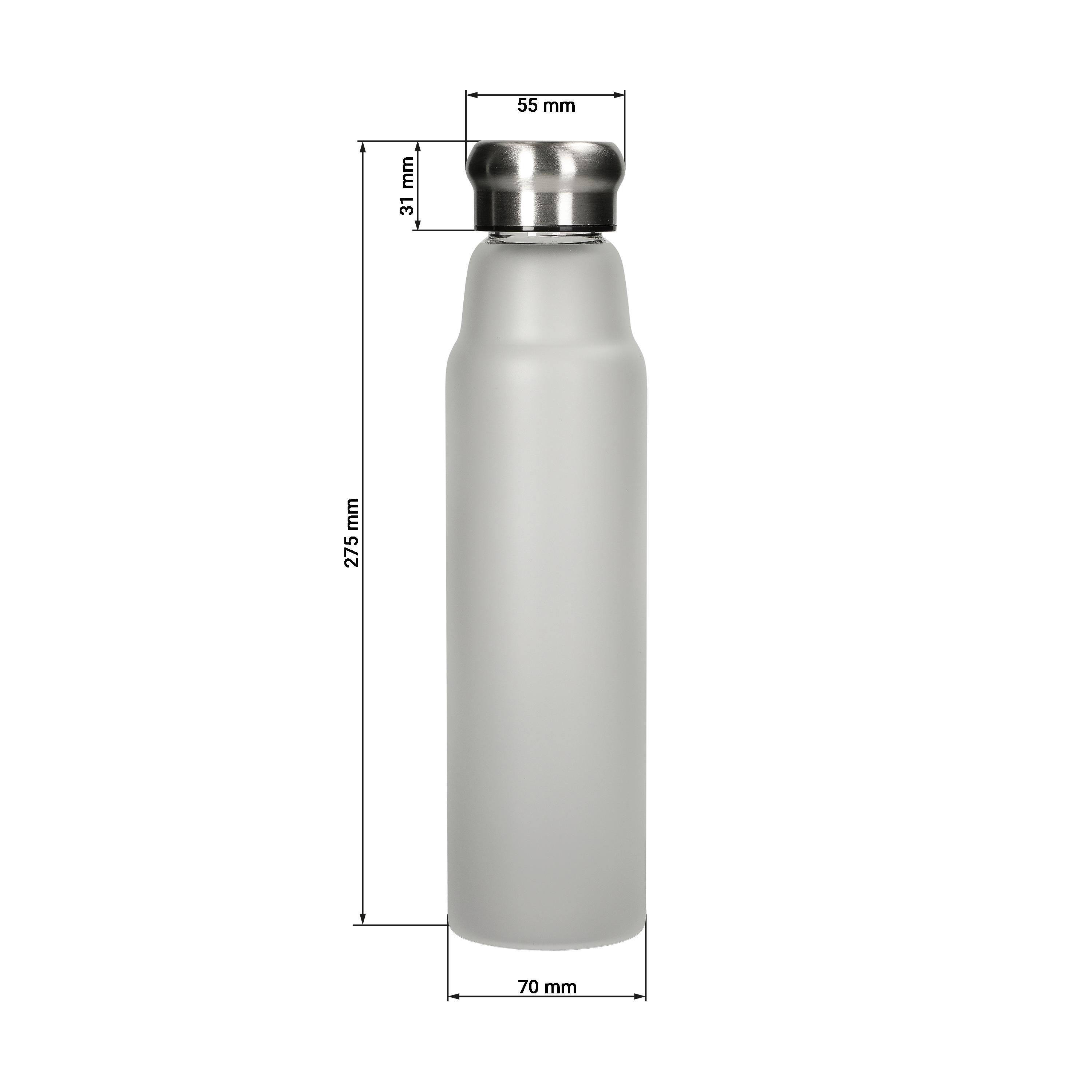 Glasflasche ´Life´ 700 ml, Frosted