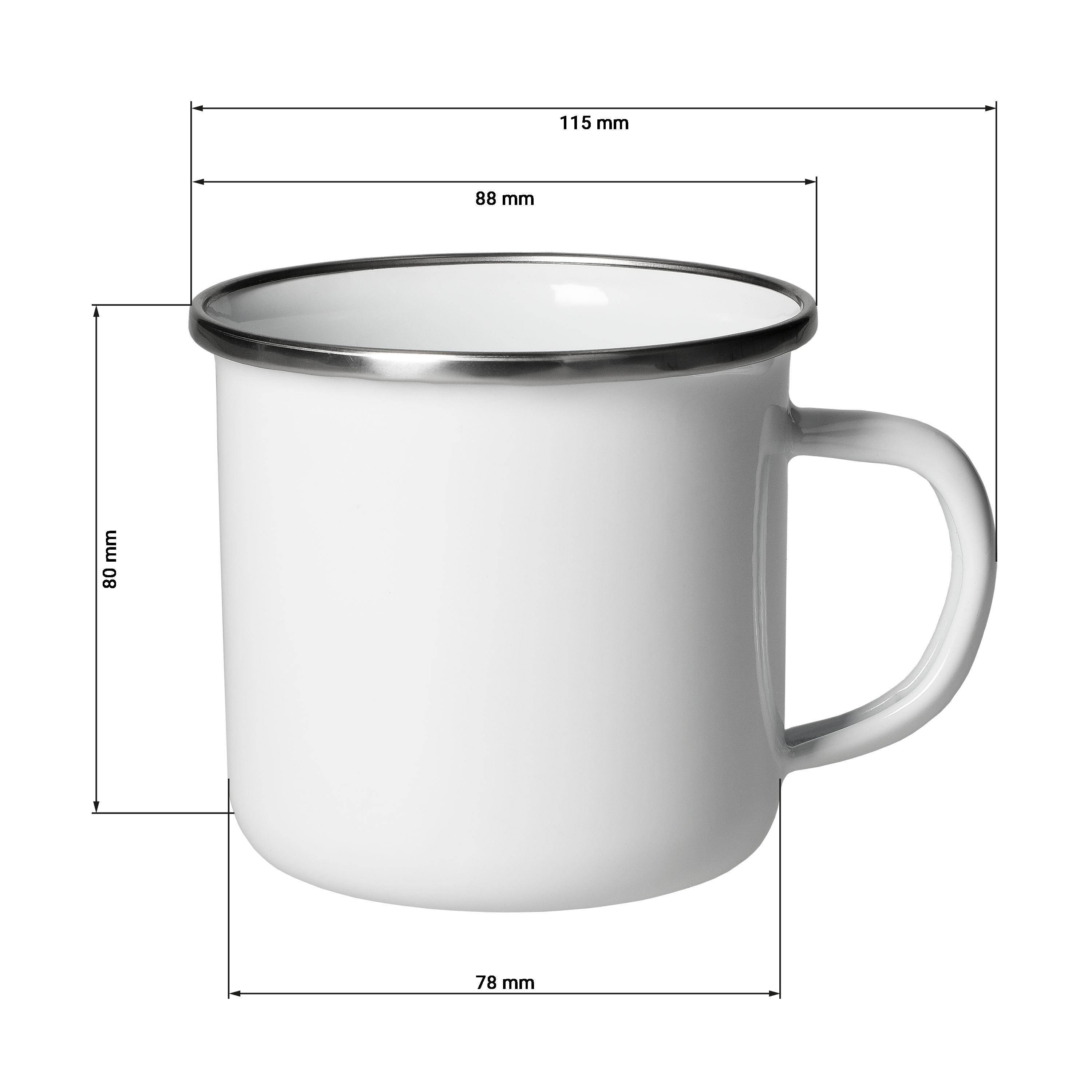 Emaille-Becher ´Cozy´,300 ml, weiß
