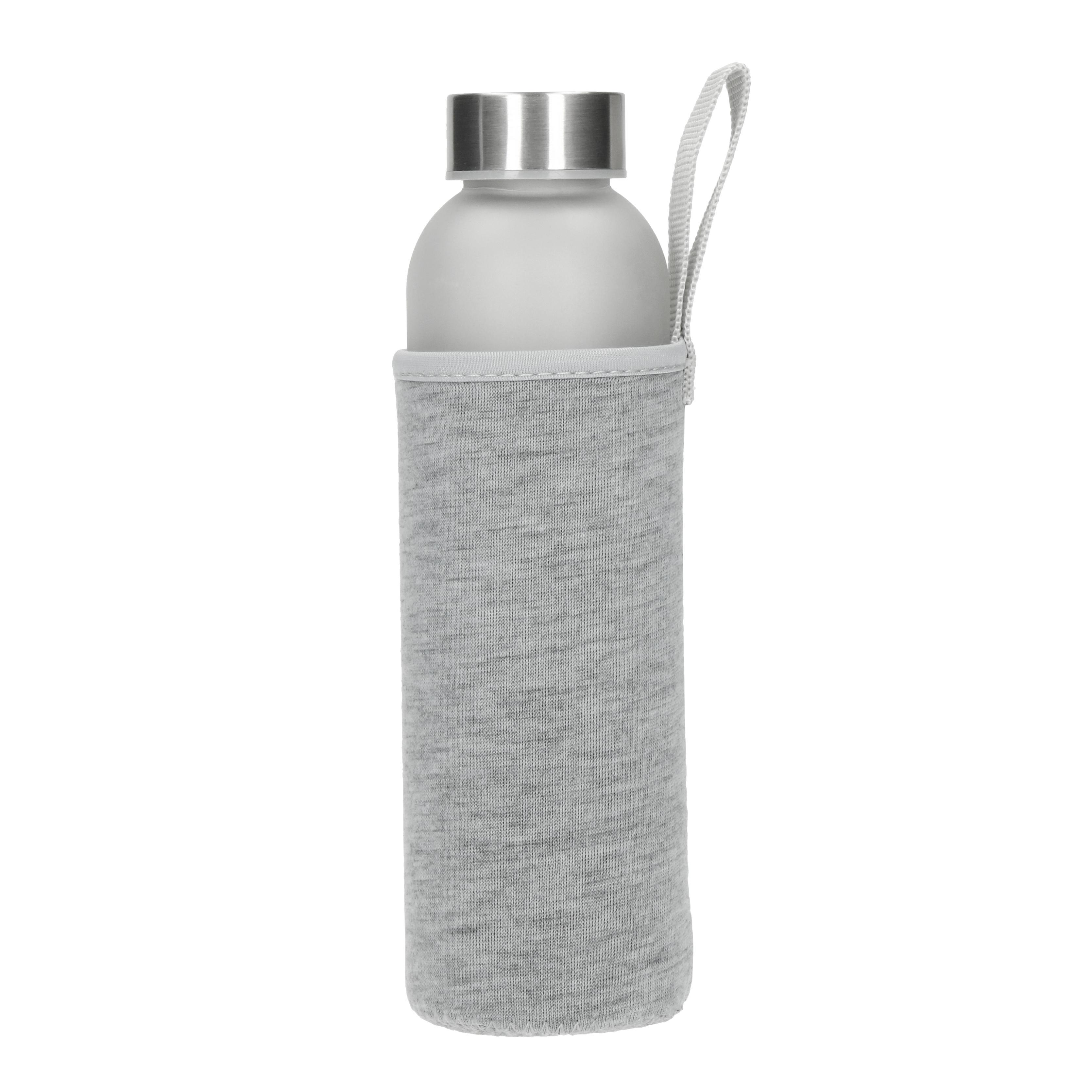 Glasflasche mit Hülle ´Iced´ 0,45 l