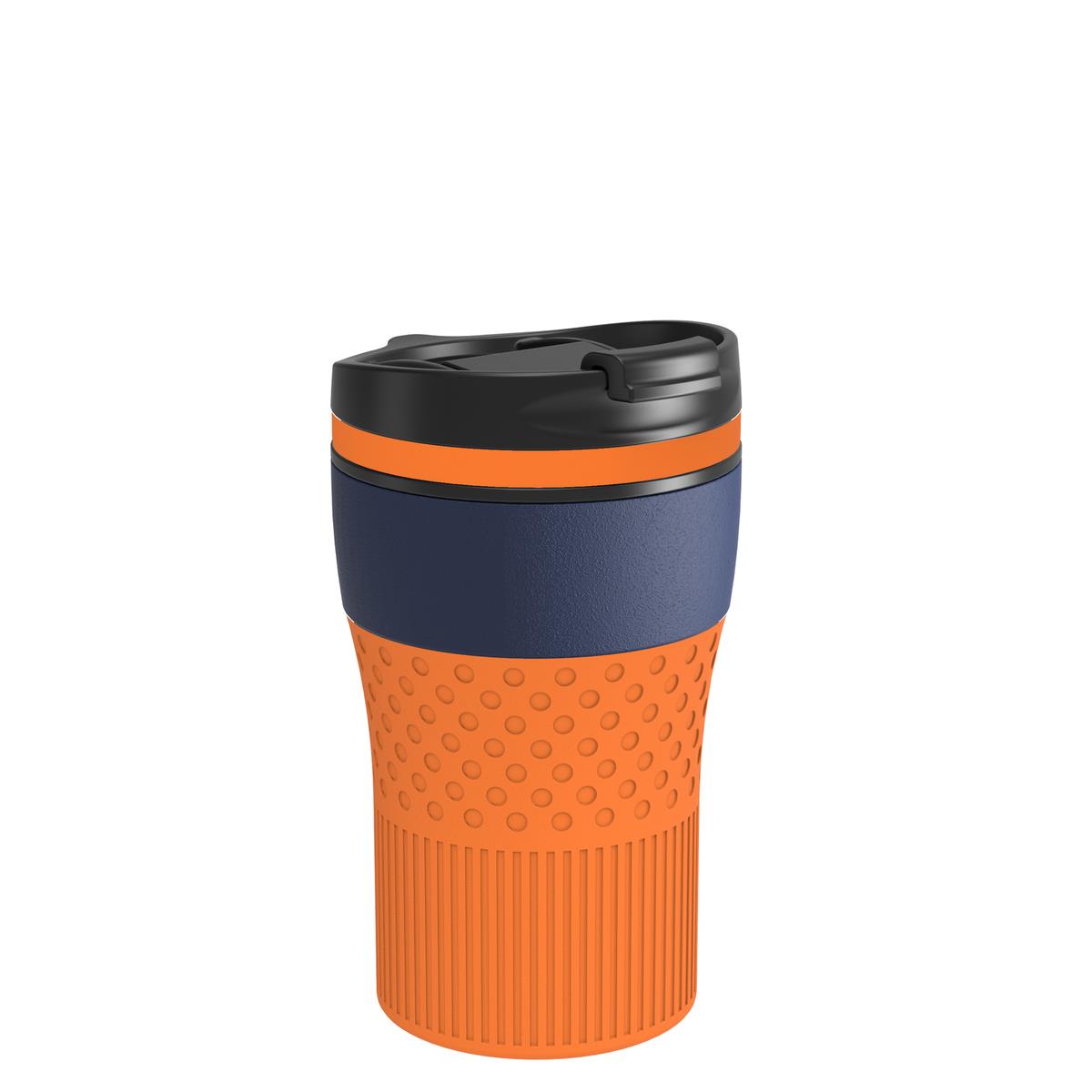 orange, marineblau, schwarz