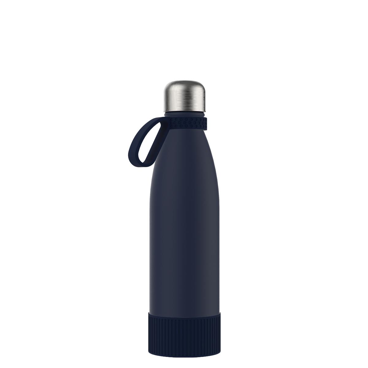 marineblau, silber
