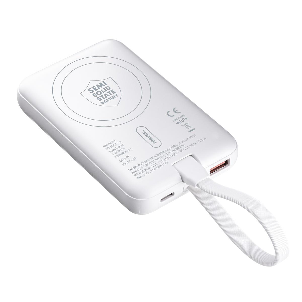 Magnetische 15W Wireless Powerbank REEVES-WATTRON PLUS X