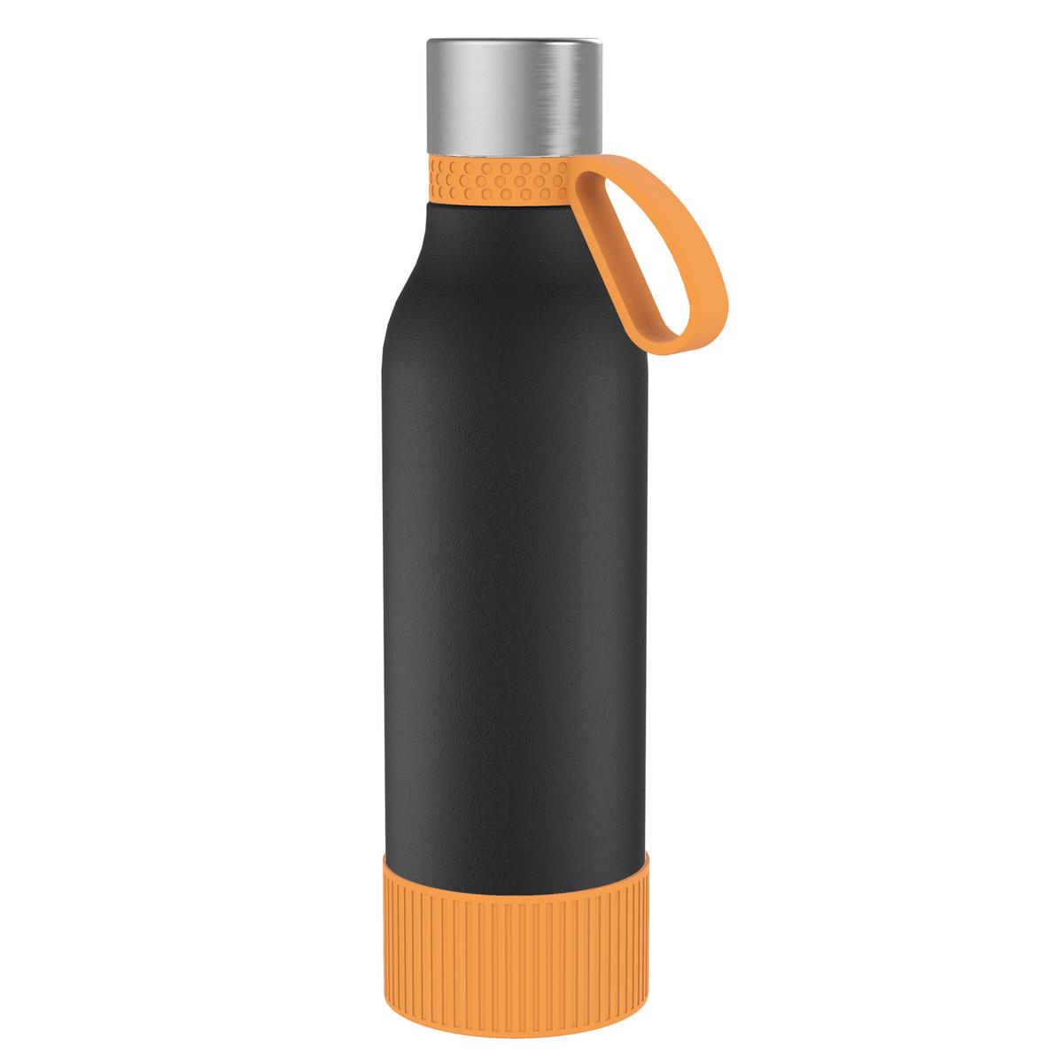 orange, schwarz, silber