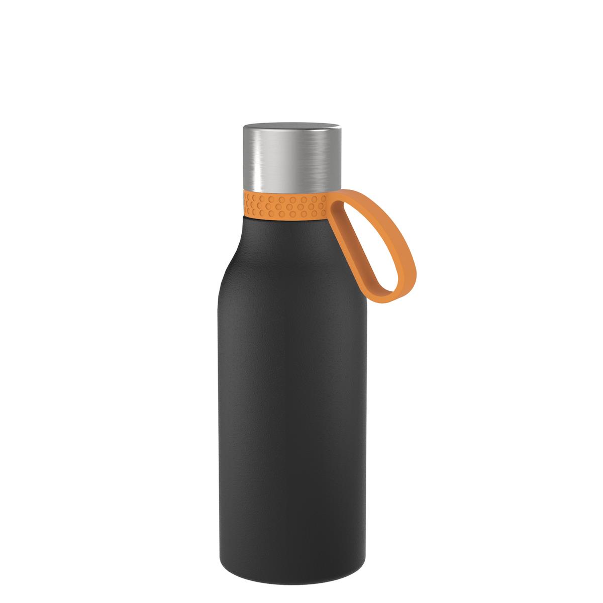 orange, schwarz, silber