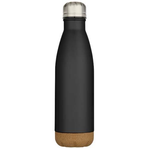 Cove 500 ml doppelwandige, vakuumisolierte Trinkflasche aus Edelstahl mit Korkdetails