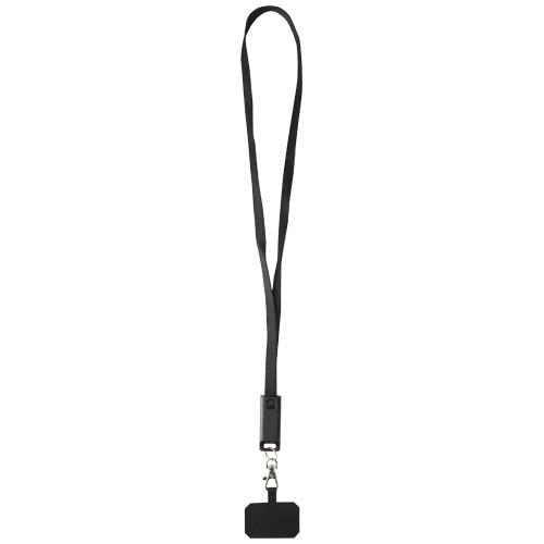 Franz 5 in 1 Lanyard Kabel aus recyceltem Kunststoff für Smartphones mit integrierter Datensynchronisierung und 65 W Schnelll