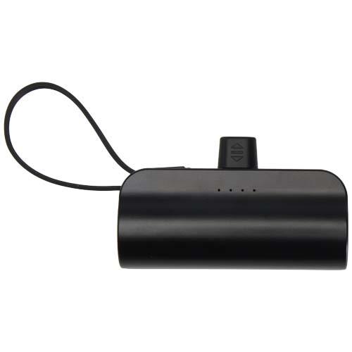 Alnair 10 W 5000 mAh Typ C Powerbank aus recyceltem Kunststoff mit integriertem Klappständer und 2 in 1 Kabel
