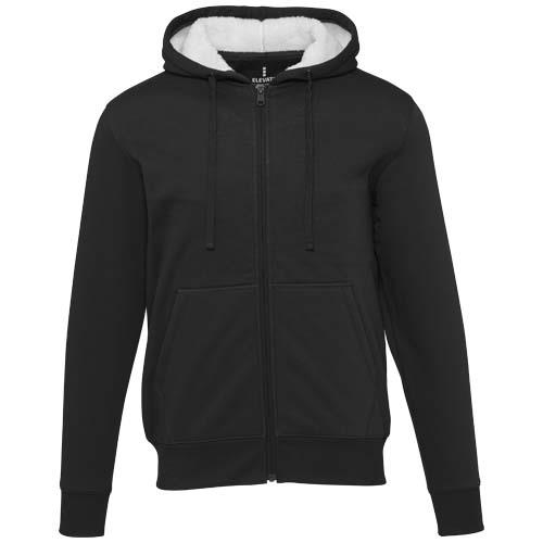 Natron 320 g/m² Sherpa-Kapuzenjacke mit Reißverschluss