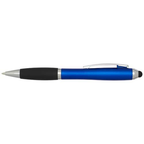 Nash RCS Stylus Kugelschreiber aus recyceltem Kunststoff mit farbigem Schaft und schwarzem Griff (blaue Tinte)