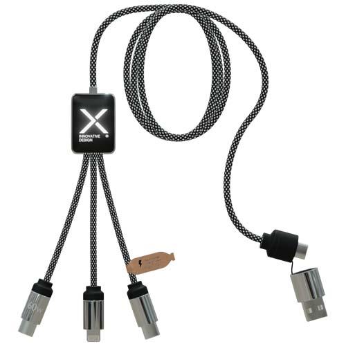 SCX.design C33 60W Typ C Ladekabel mit doppeltem Leuchtlogo
