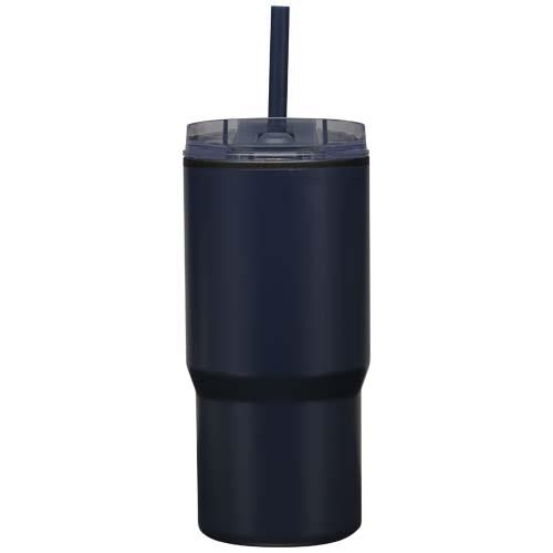 Westin 540 ml RCS Becher aus recyceltem Material, doppelwandig isoliert, mit Trinkhalm