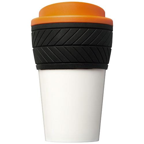 Brite-Americano® 350 ml Isolierbecher mit Schutzring Reifen-Design