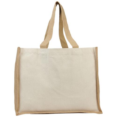 Varai 320 g/m Canvas und Jute Einkaufstasche 23L
