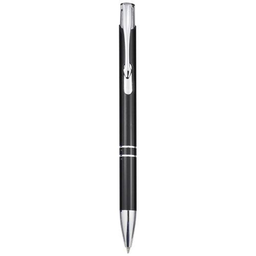 Moneta Druckkugelschreiber aus Aluminium (schwarze Mine)