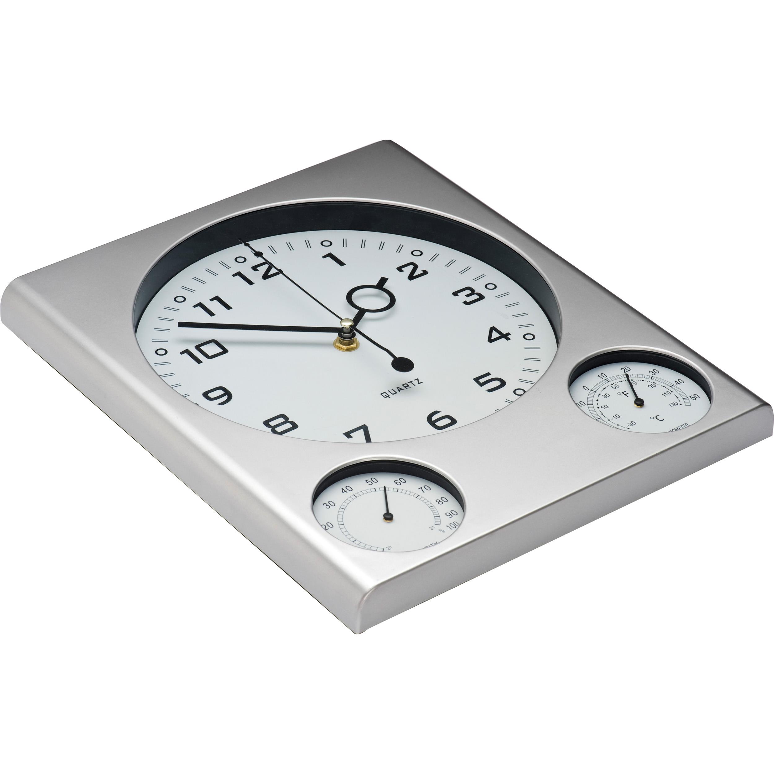 Wanduhr mit Hygrometer und Thermometer RAUL