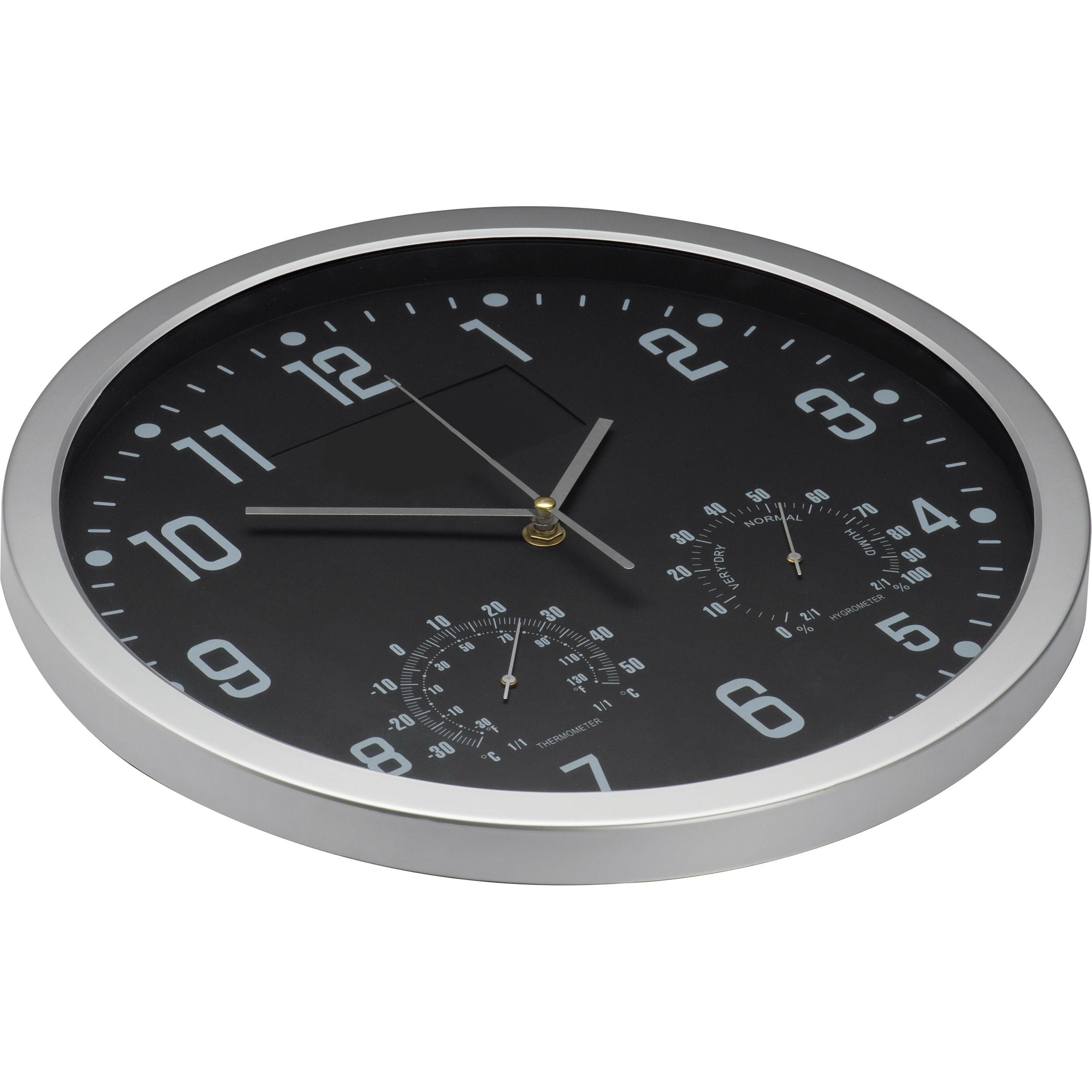 Wanduhr mit Hygro - und Thermometer MALCOLM