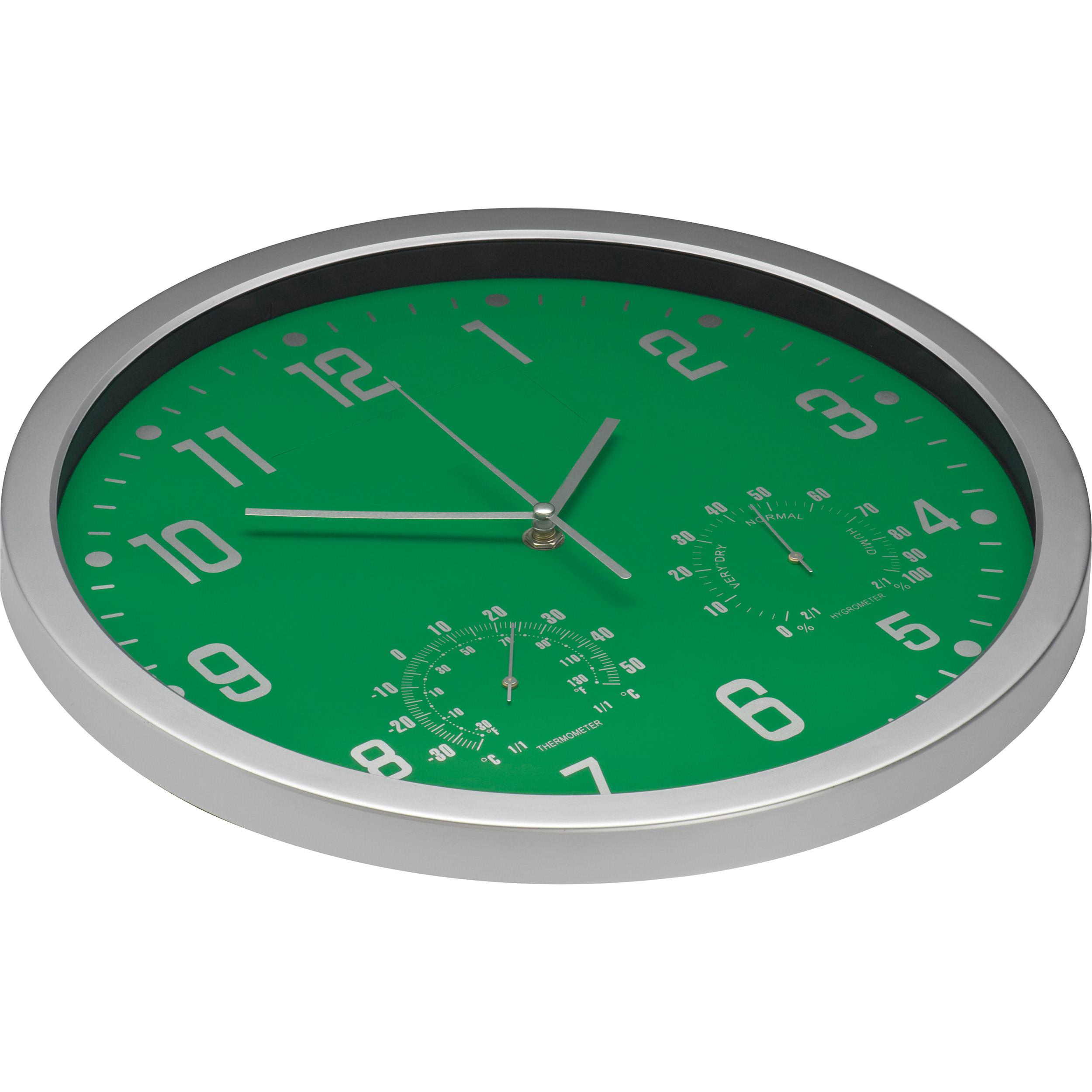Wanduhr mit Hygro - und Thermometer MALCOLM