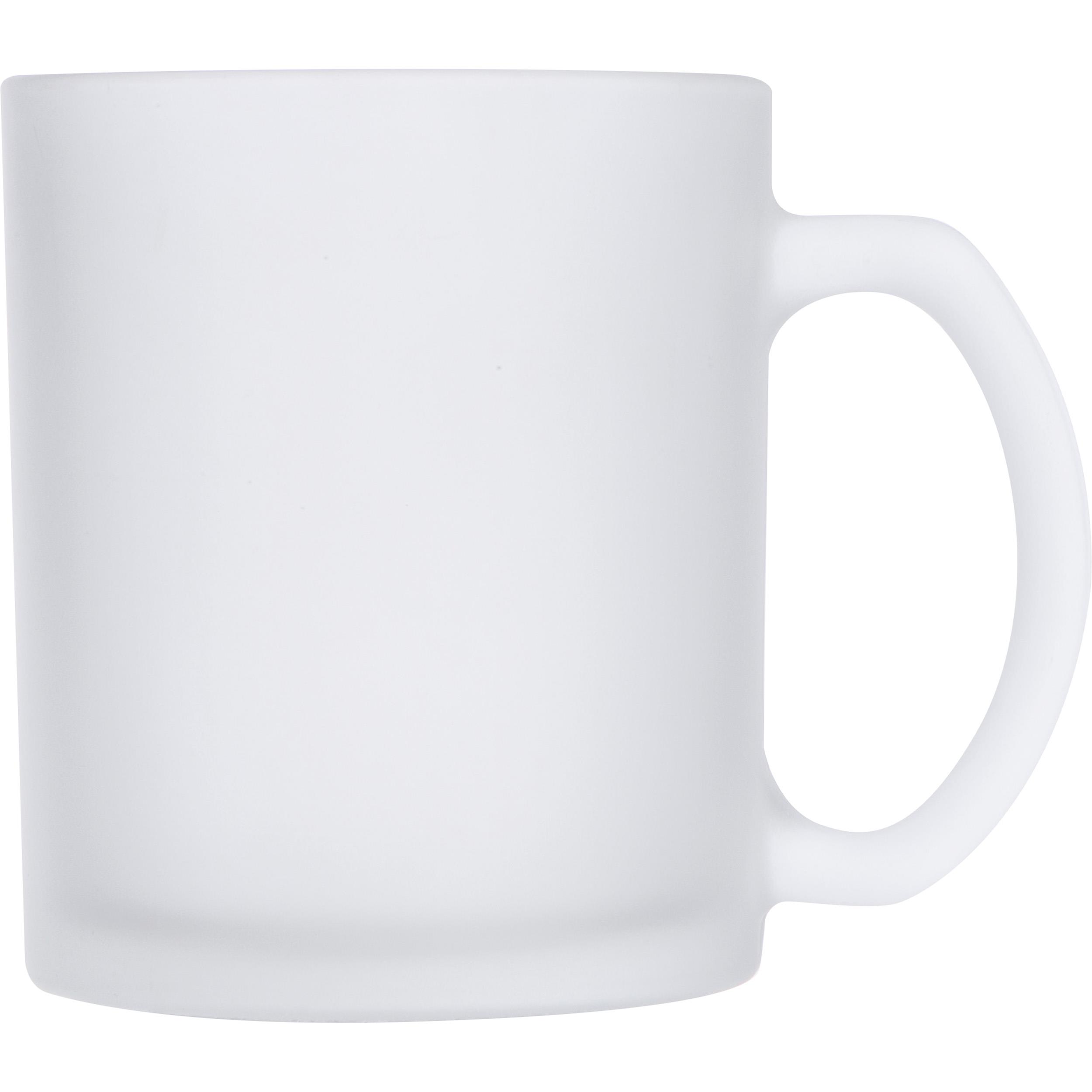 Sublimationstasse aus gefrostetem Glas LEA