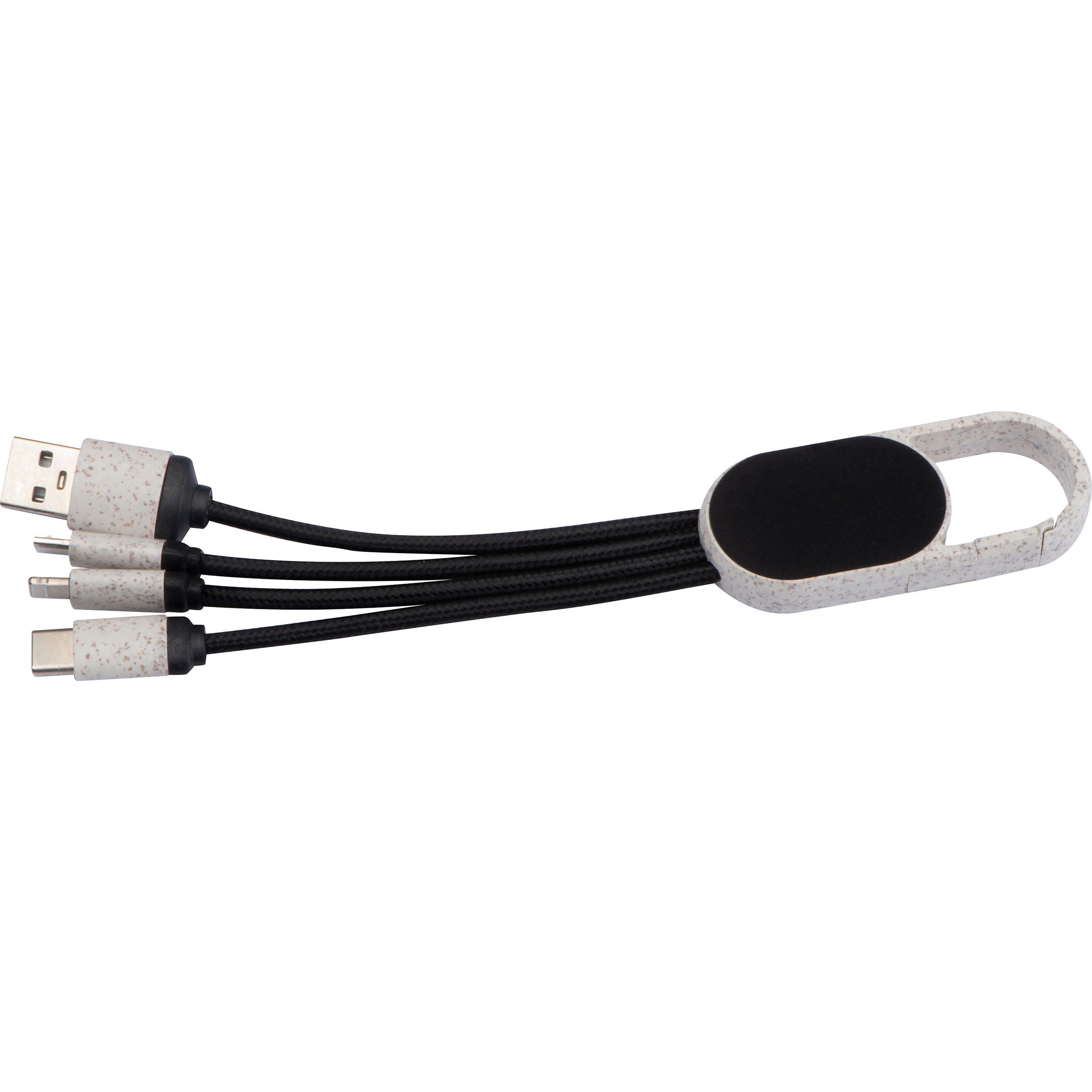 Ladekabel aus Weizenstroh mit Leuchtfunktion CARMEN