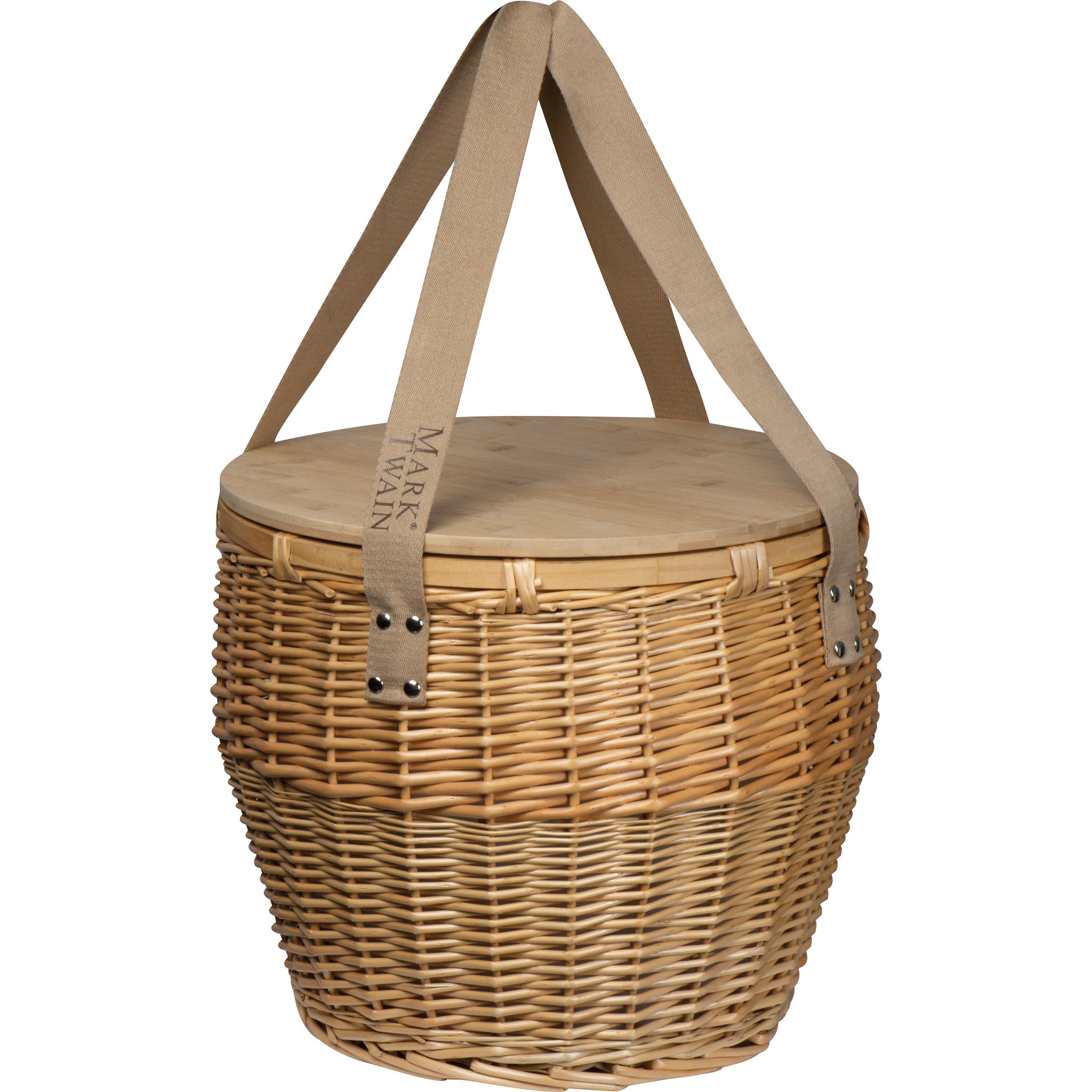 Mark Twain Picknickkorb aus Rattan SONIA