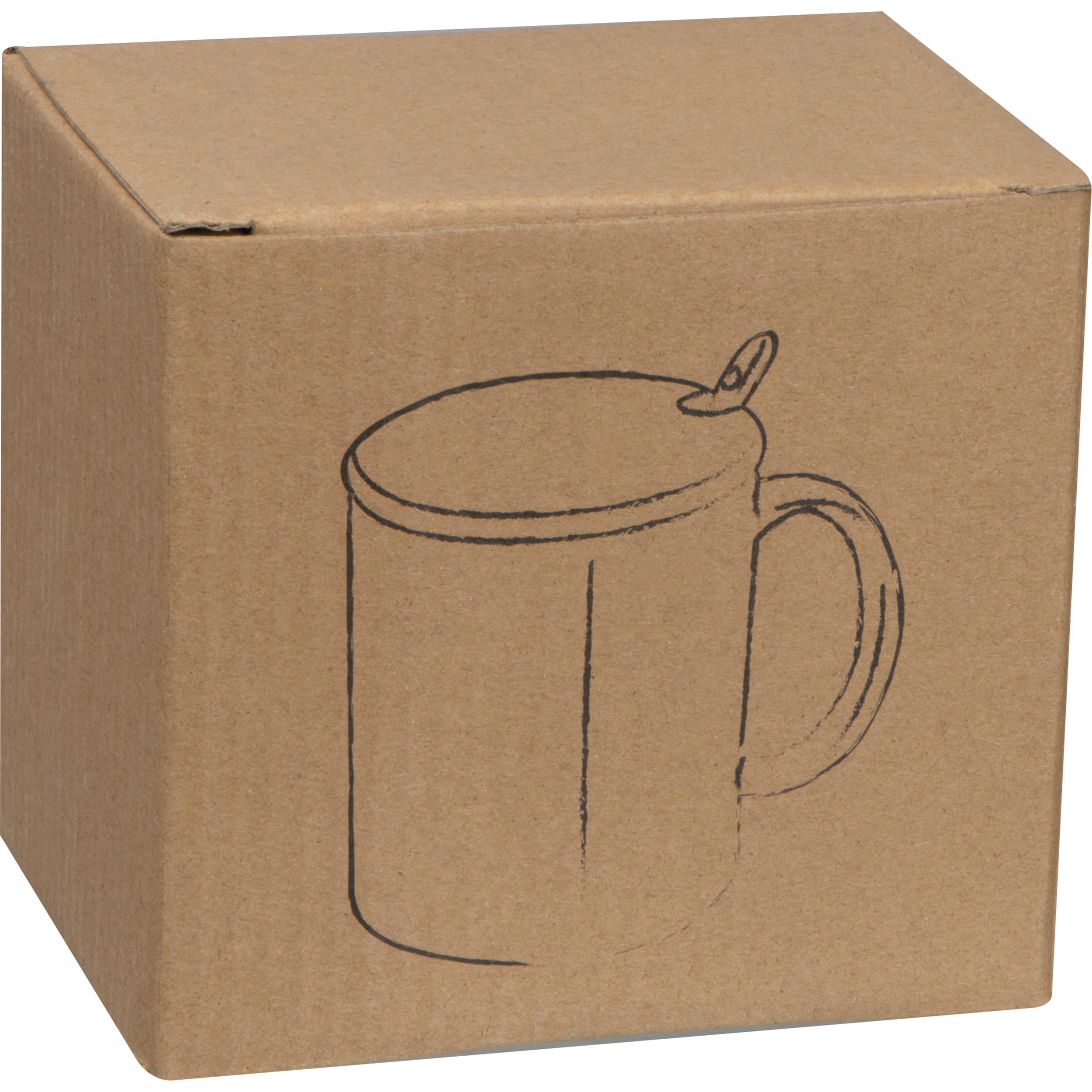 Keramiktasse mit Löffel und Bambusdeckel LOTHAR