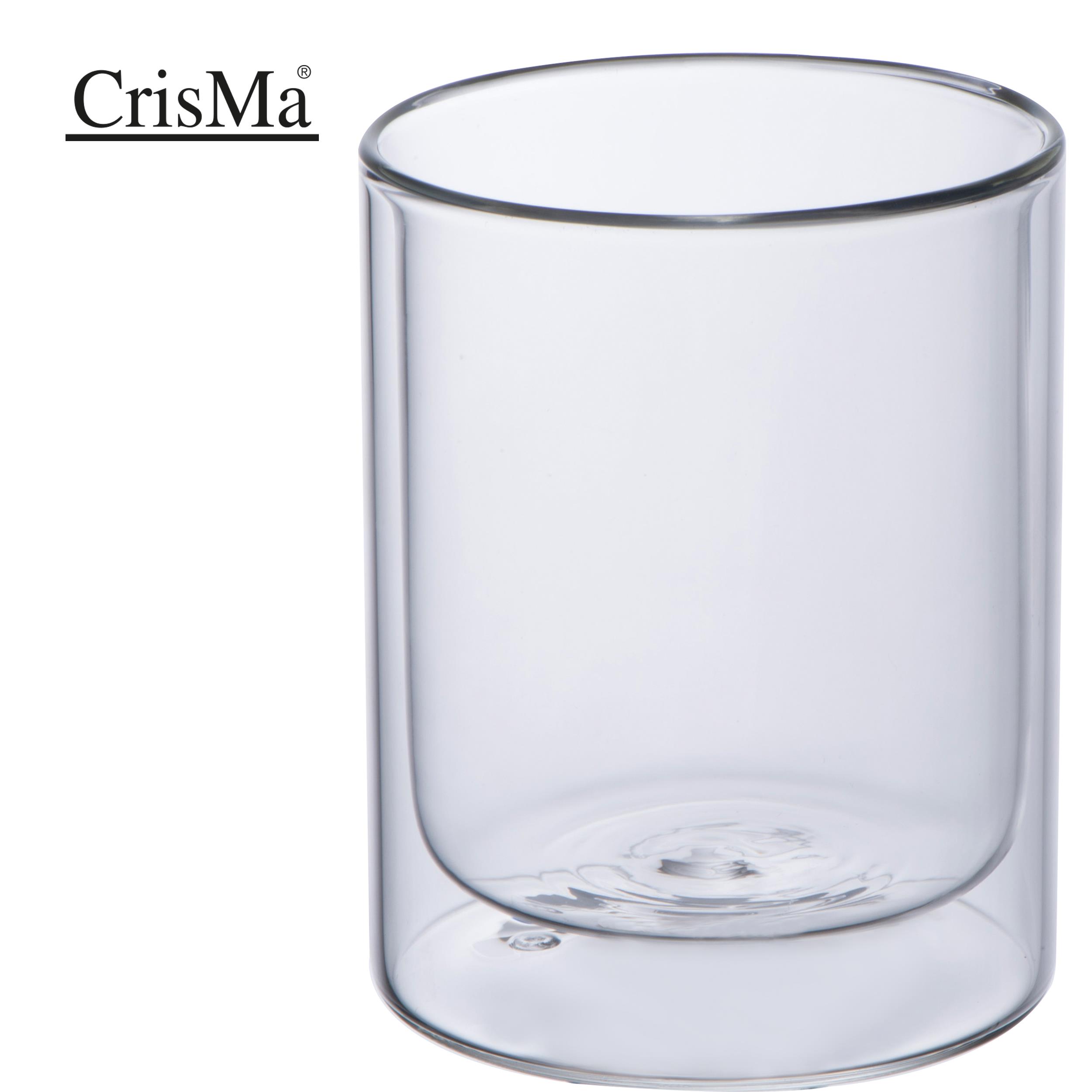 CrisMa Doppelwandige Glastasse 330ml STUART