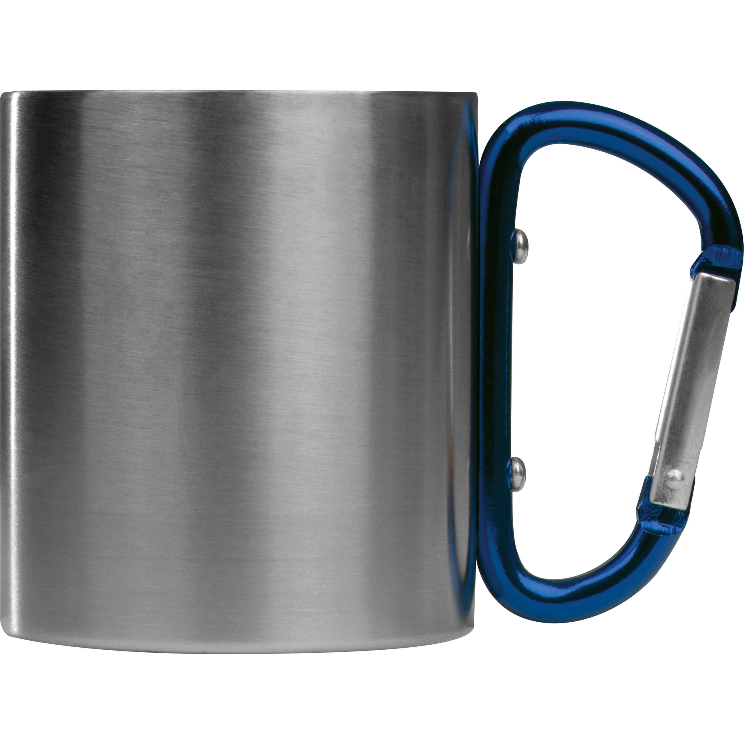 Tasse aus Metall mit Karabinerhaken, 200ml ANGELICA