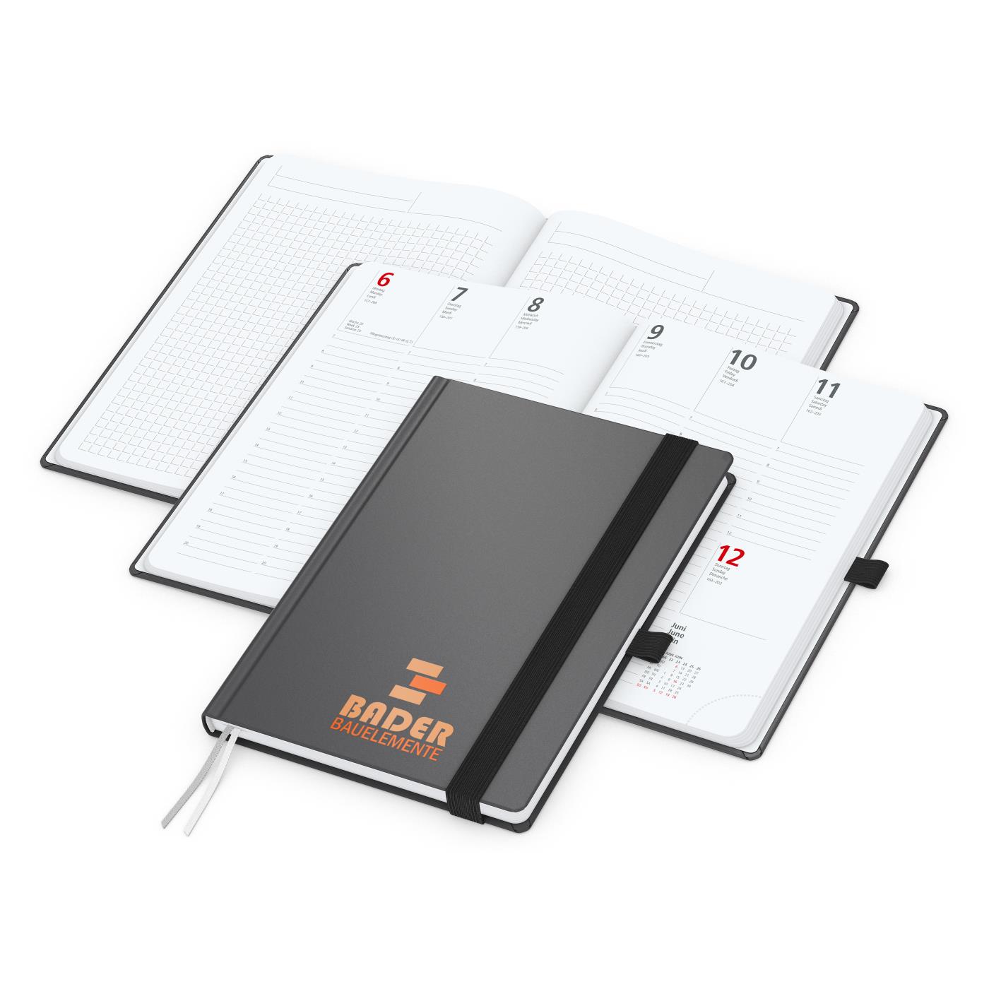 Wochenkalender vorne + Notizen hinten Vision-Hybrid EXPRESS Kunstleder-Hardcover