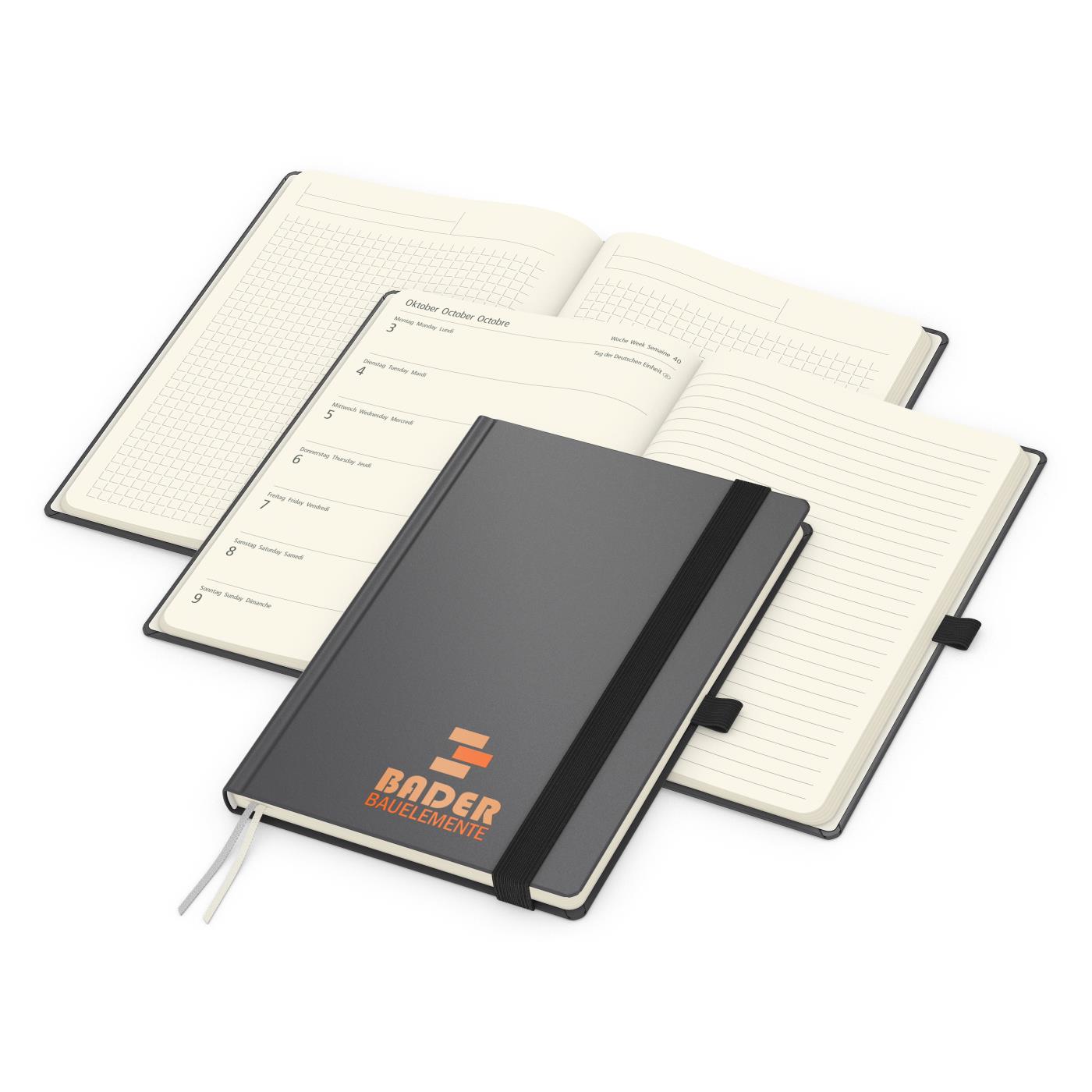 Wochenkalender links + Notizen rechts Vision-Hybrid EXPRESS Kunstleder-Hardcover