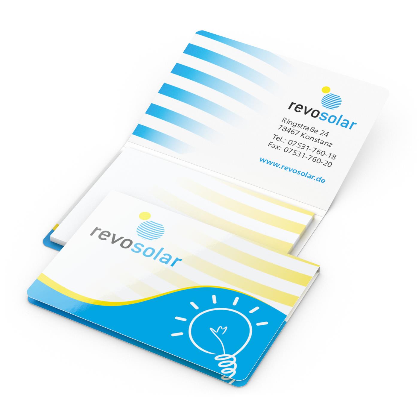 Haftnotizblock Memo-Card Format klein Karton-Umschlag