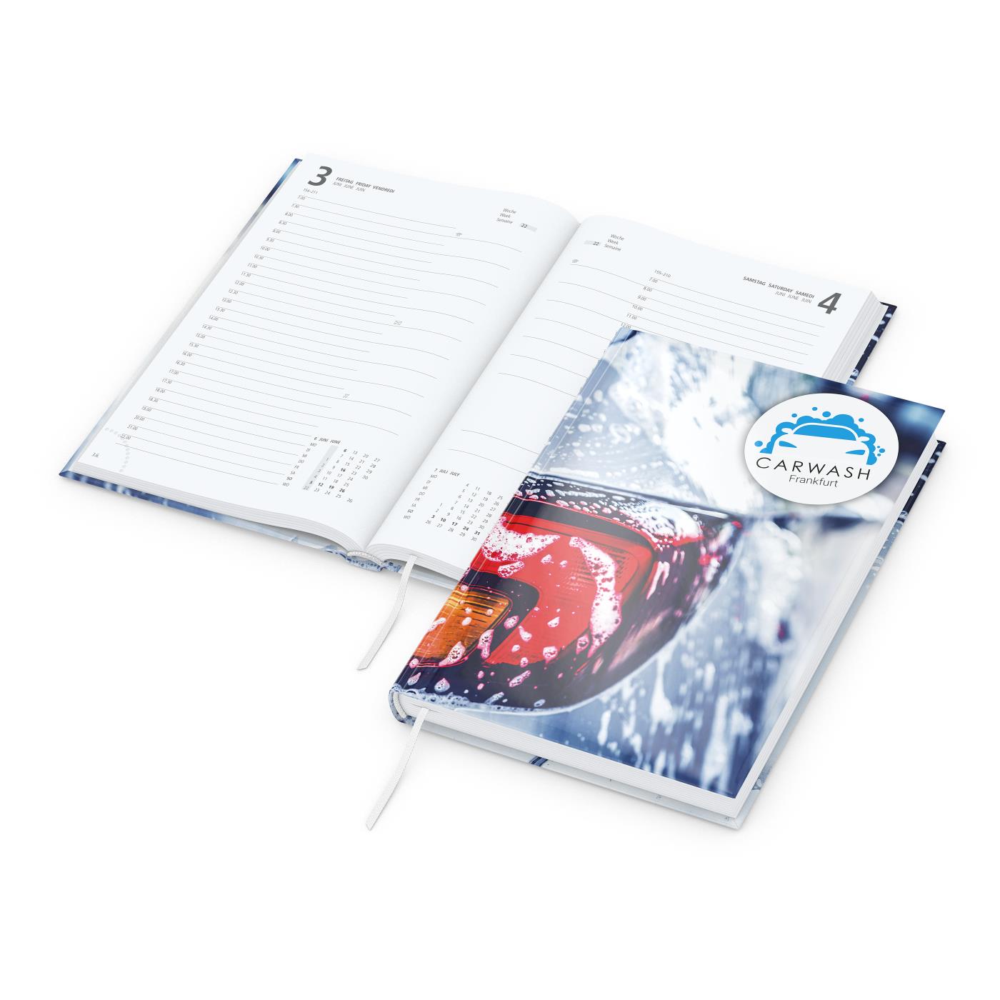 Tageskalender Advance Mo.–So. je 1 Seite Papier-Hardcover