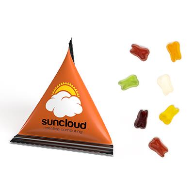 Mini Tetraeder Fruchtgummi
