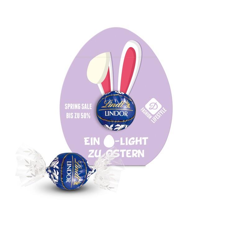 Lindt Lindor Kugel in Werbekartonage ´Osterei´