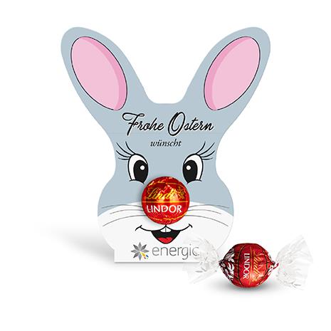 Lindt Lindor Kugel in Werbekartonage ´Osterhase´