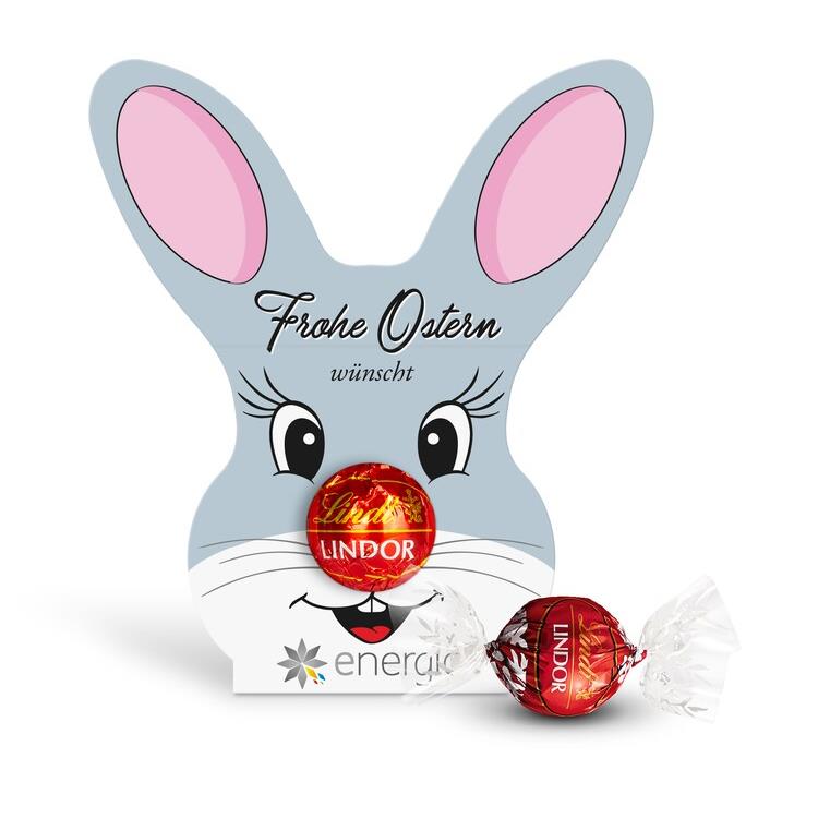 Lindt Lindor Kugel in Werbekartonage ´Osterhase´